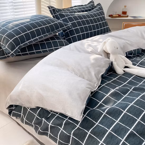 Personalized Polyester Cotton Bed Sheets Bedding Set Duvet Quilt Cover