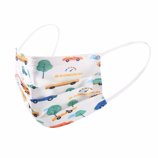 Einweg-Gesichtsschutzmaske für Kinder, Ohrbügeltyp mit Aufdruck